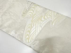 流水模様織り出し　名古屋帯